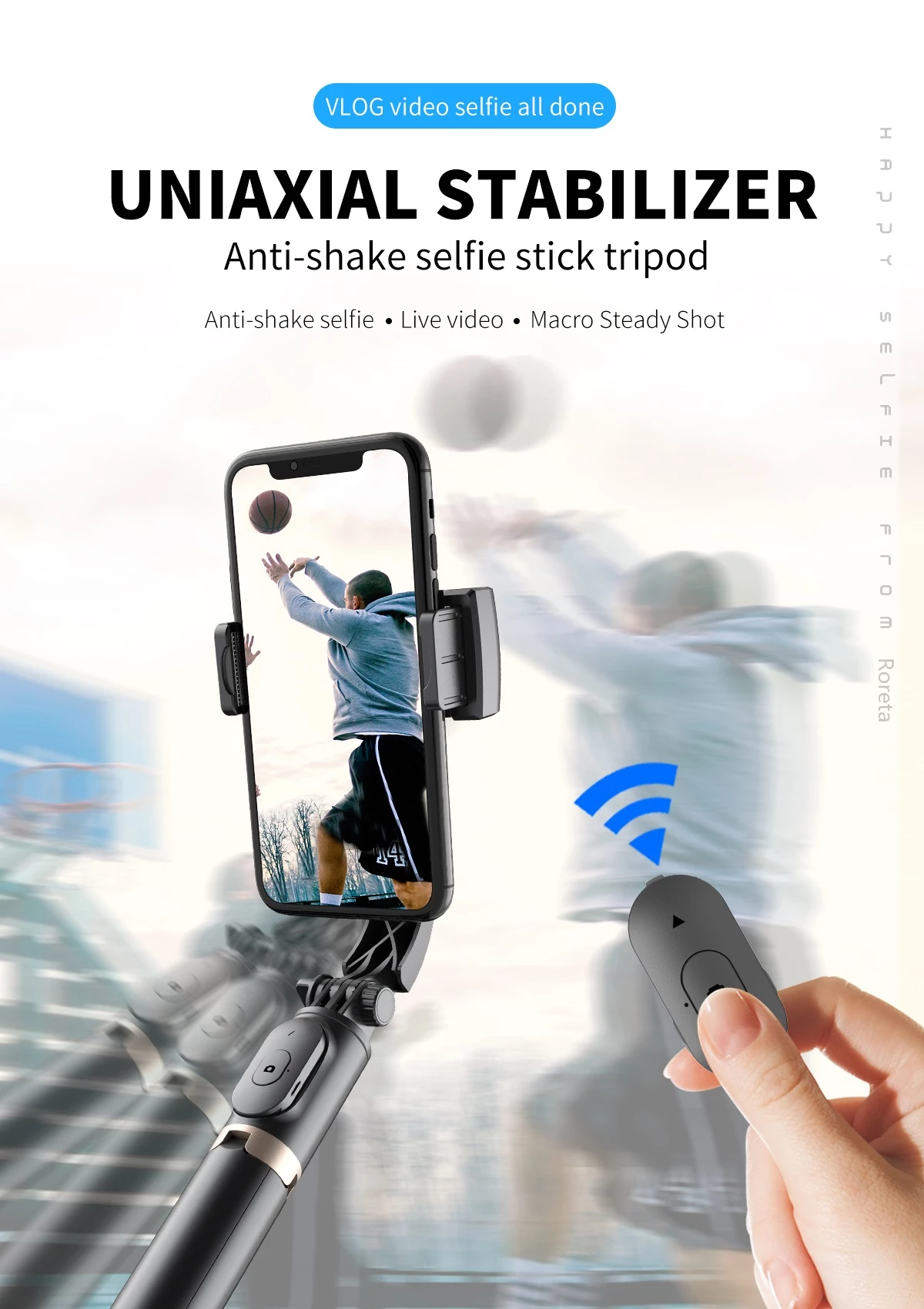 Gimbal - Stabilizer-L08 - Selfie Stick Tripod