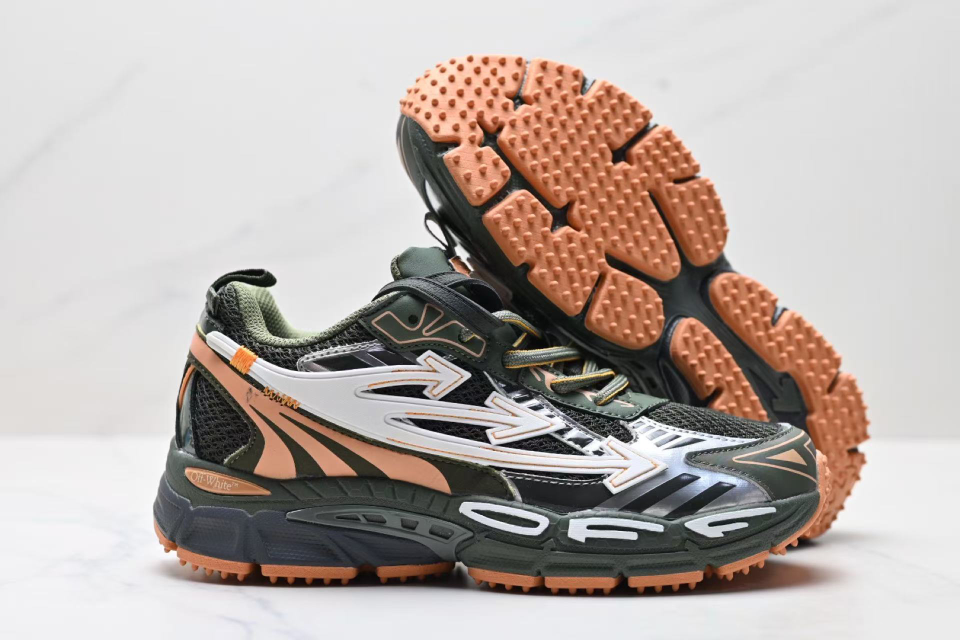 Off White Be Right Back « Vert pêche militaire