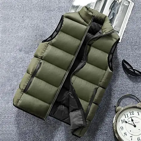 Un gilet doudoune sans manches pour homme