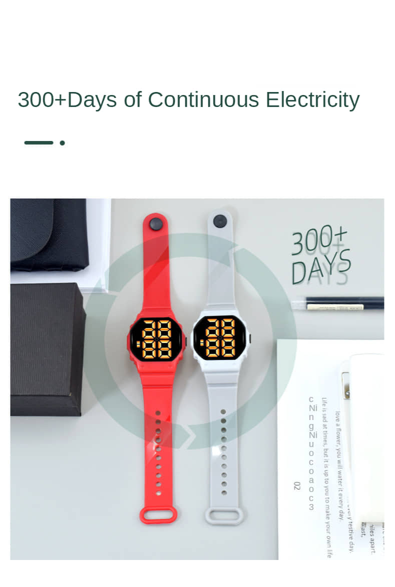 Montre Rouge Led Electronique Unisexe