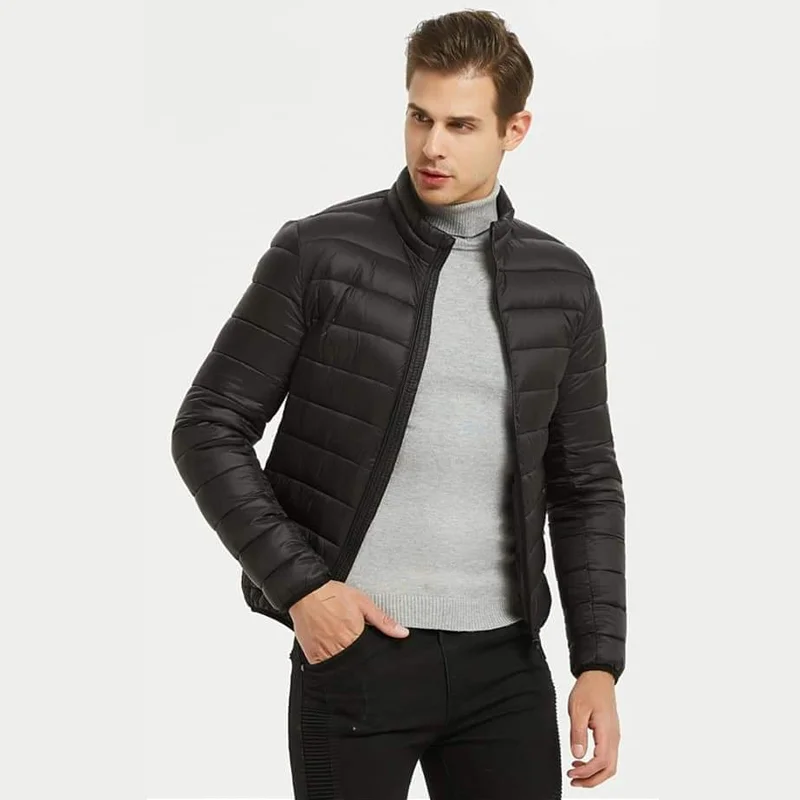 Doudoune Noir Sans Capuche Haut Gamme