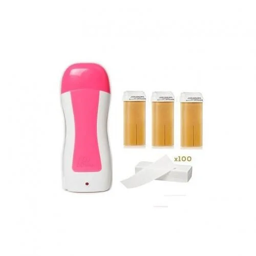 kit épilation- 1 Appareil Cire +3 Cartouches miel +100 bandes