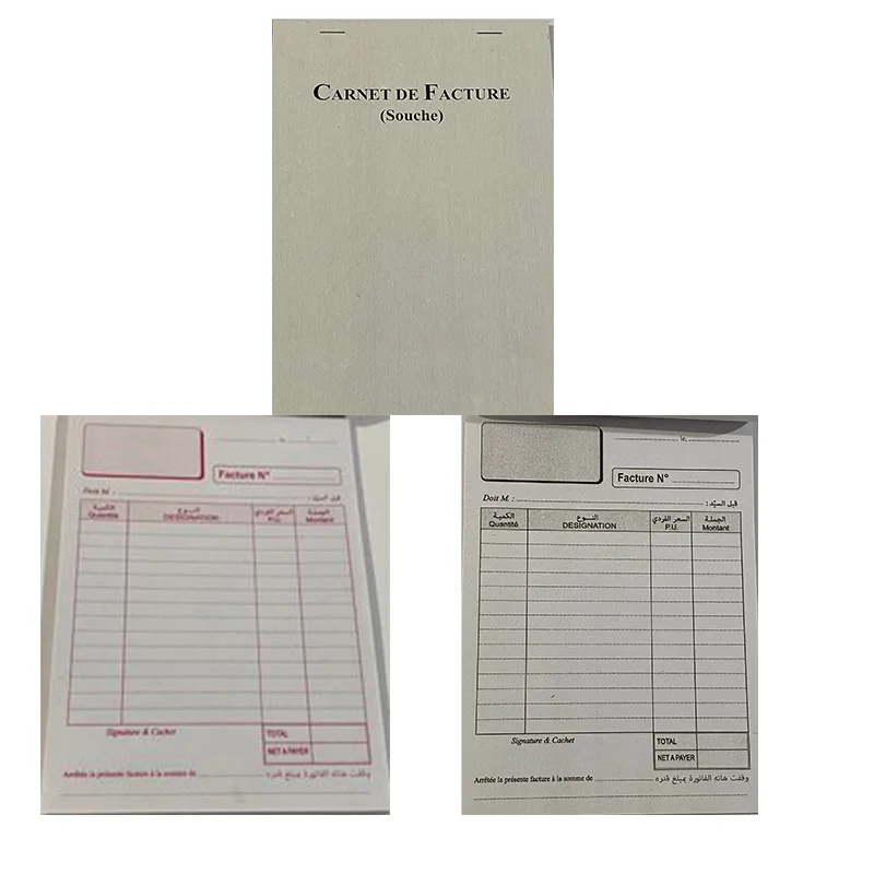 Carnet Facture Avec Souche (50 Feuilles)