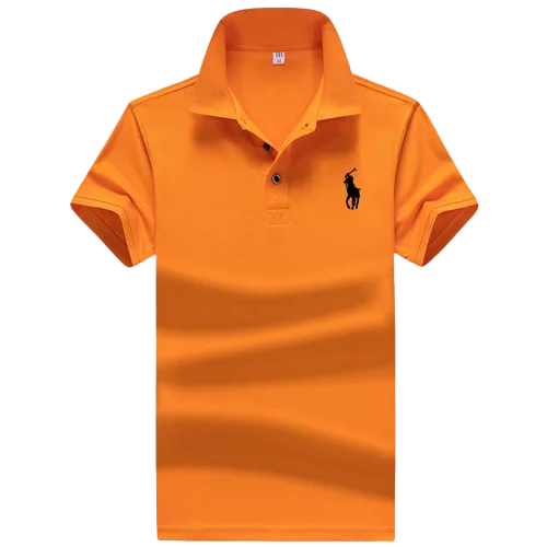T-shirt Orange Polo Pour Homme