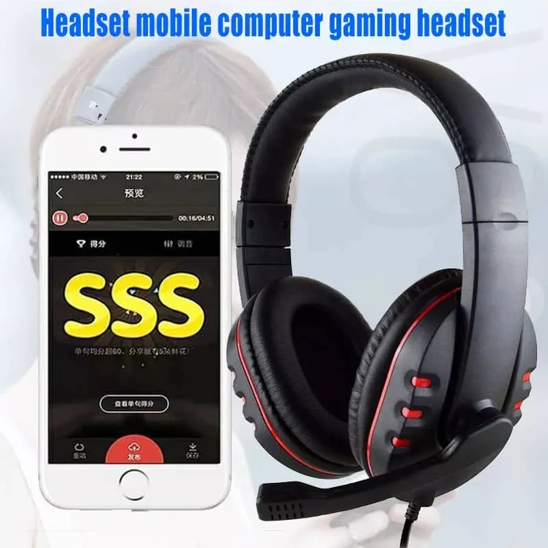 Casque De Jeu Stéréo Tête-monté 