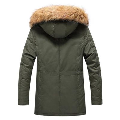 Blouson à Capuche Multi-Poches Beige Pour Homme