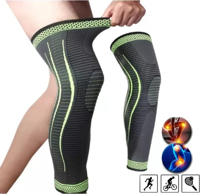 Genouillère De Compression Professionnel - Jambe Complète - Haute Qualité - Taille Standard - YC 7701