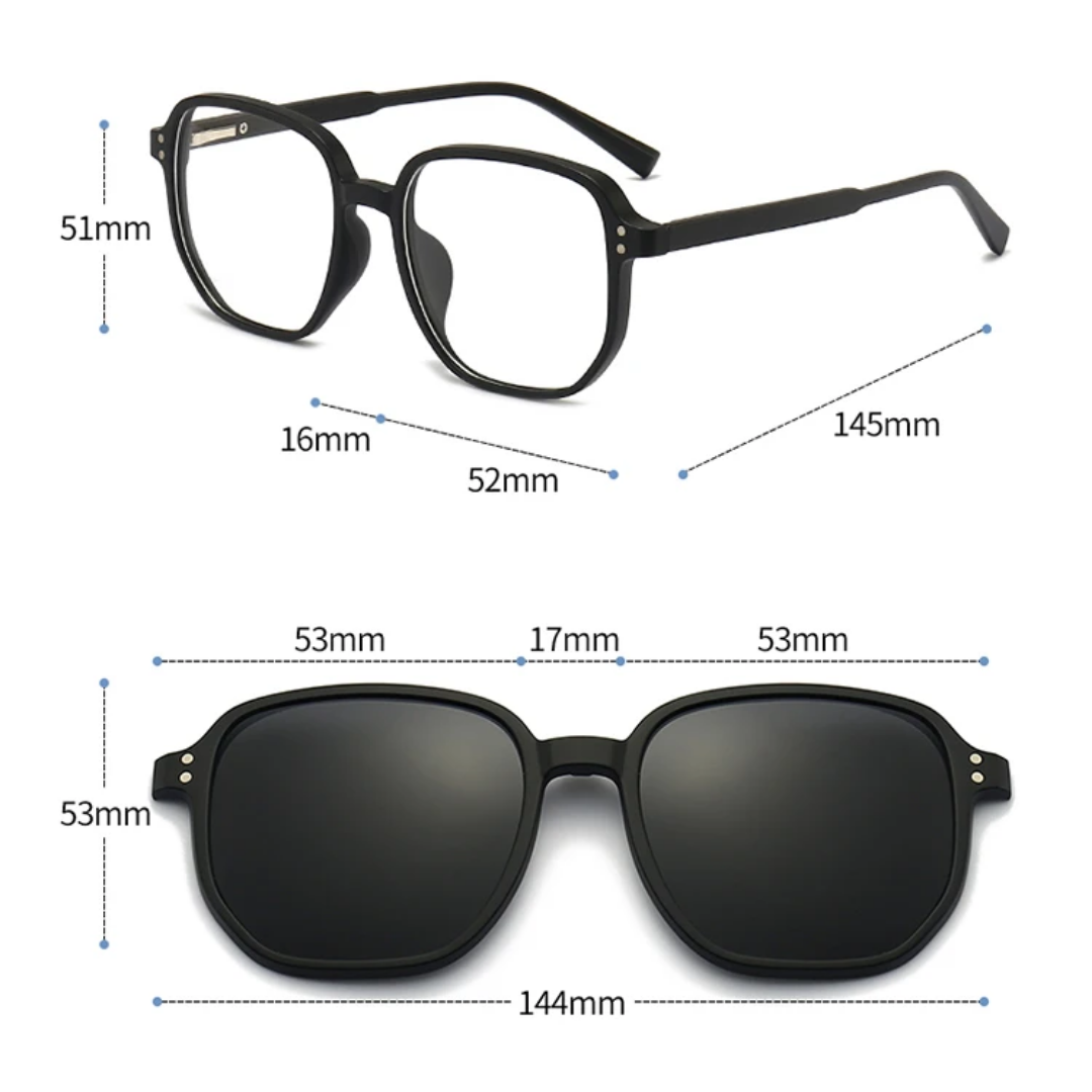 Lunettes 6 en 1 unisexe 