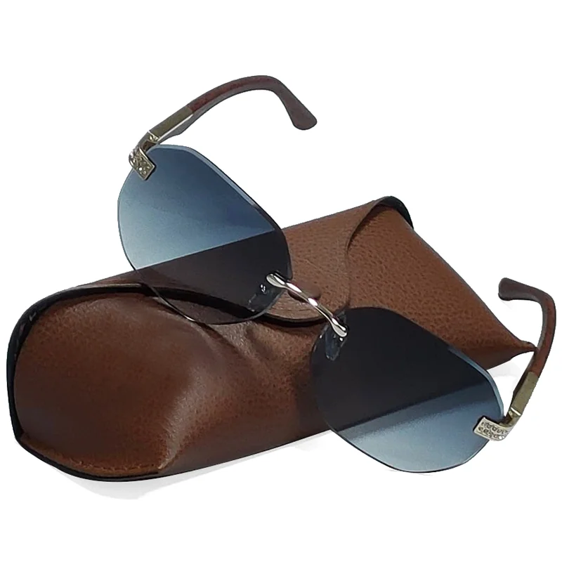 Lunette De Soleil Pour Femme Rond Marron