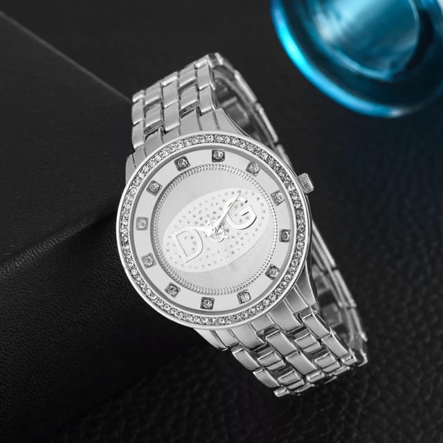 Montre de Luxe en Acier Inoxydable – Argent 