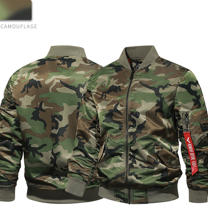 Veste de camouflage veste de pilote Air Force Ma1 veste de vol pour hommes