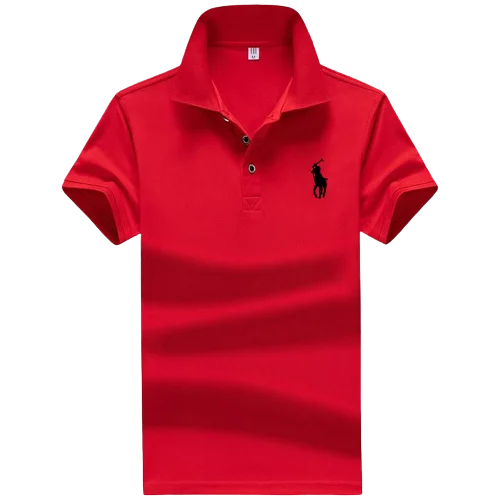 T-shirt Rouge Polo Pour Homme