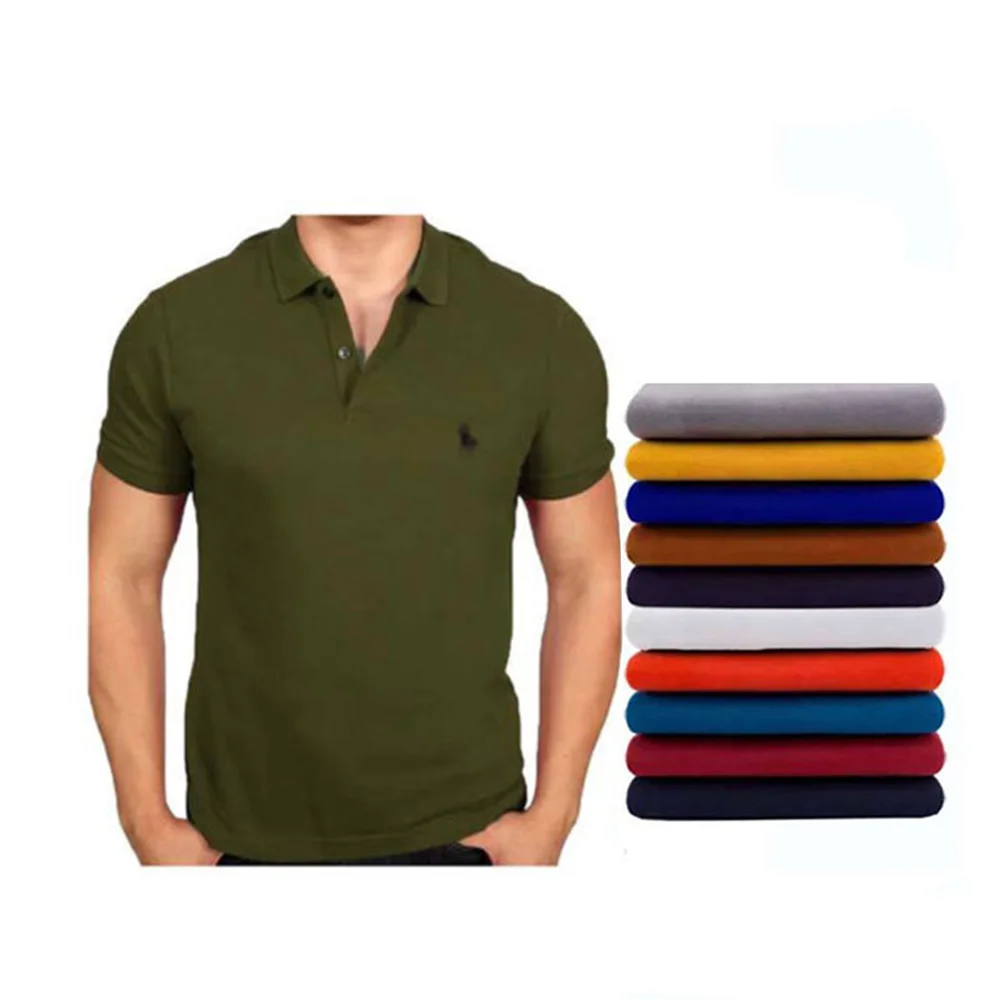 Pull Col Chemise Vert Militaire