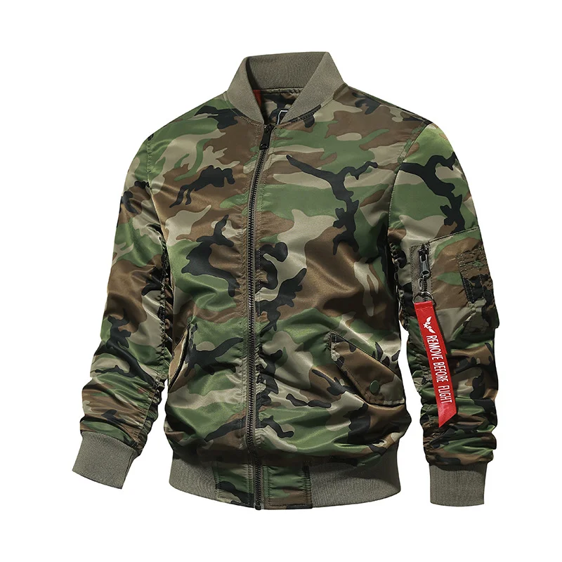 Veste de camouflage veste de pilote Air Force Ma1 veste de vol pour hommes