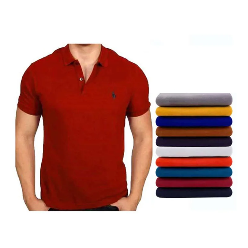 Pull Homme Rouge Col Chemise (مع إمكانيّة إختيار ألوان مختلفة)