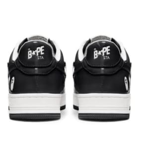 Baskets Bapesta Noir Et Blanc 