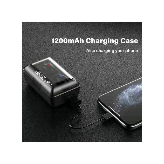 Écouteurs sans fil M10 avec microphone intégré - Blanc