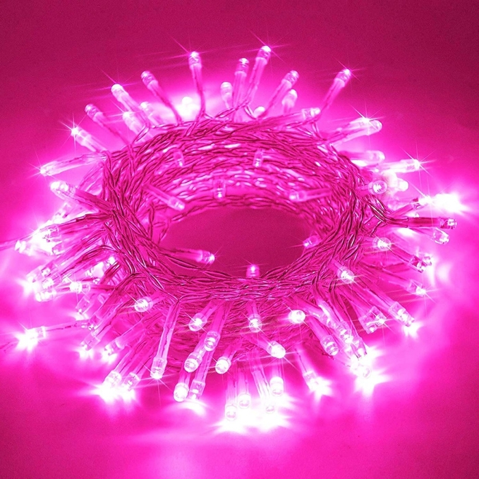 Guirlande De Fête Lumineuse Décorative – Étanche – Rose