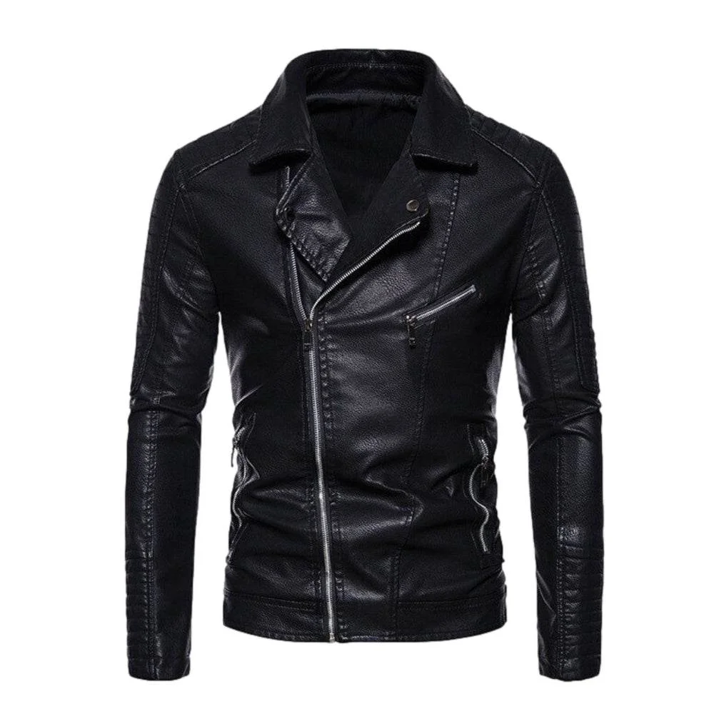 Veste En Similicuir Noir