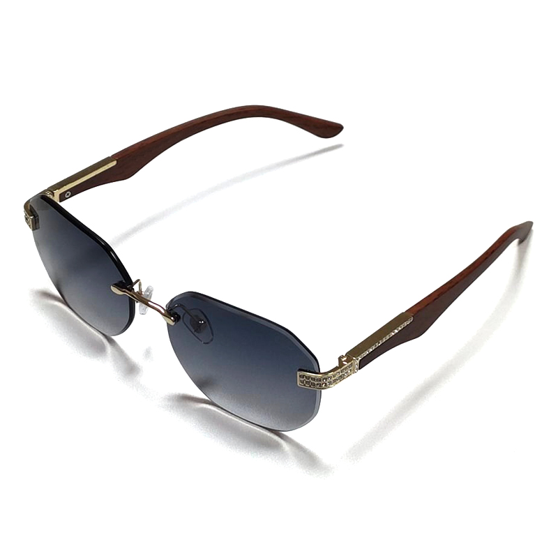 Lunette De Soleil Pour Femme Rond Marron