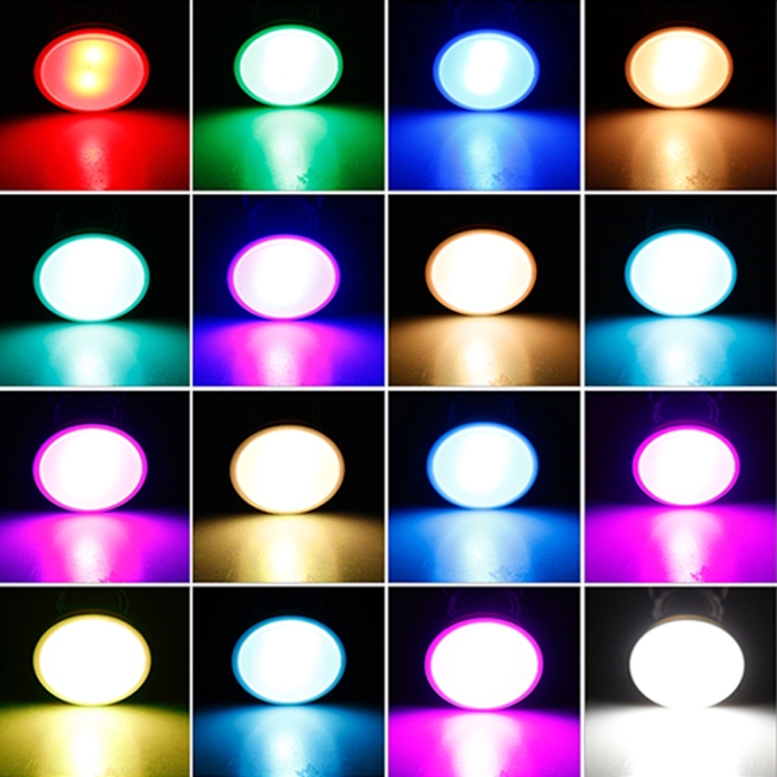 Lampe LED RGB - 16 Couleurs - 4 Modes - Avec Télécommande - 10W - E27