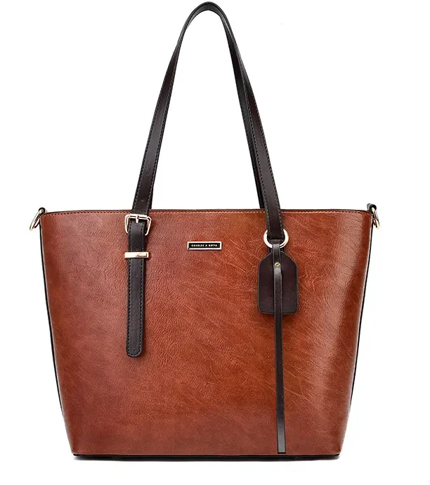 Sac à main grand format MARRON