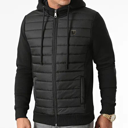 Sweat À Capuche Zippé - Noir