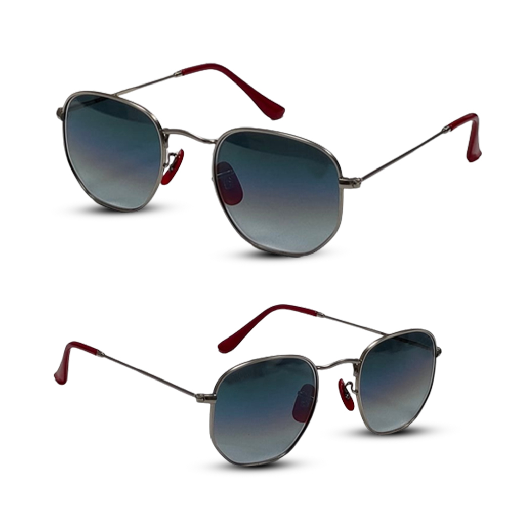 Lunette De Soleil Carre pour Homme Bleu