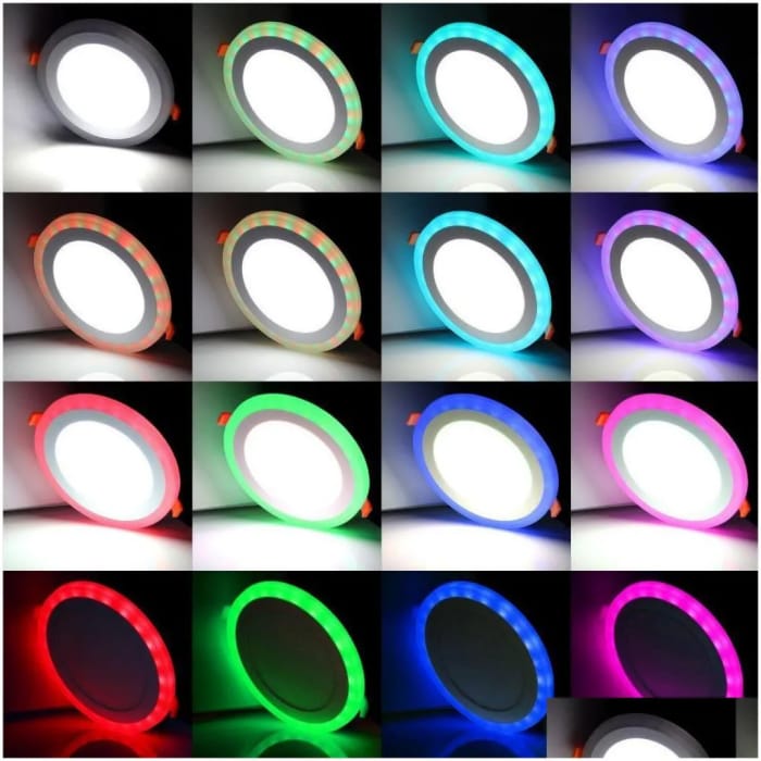 Plafonnier Encastrable LED RGB 16 Couleurs Avec Télécommande