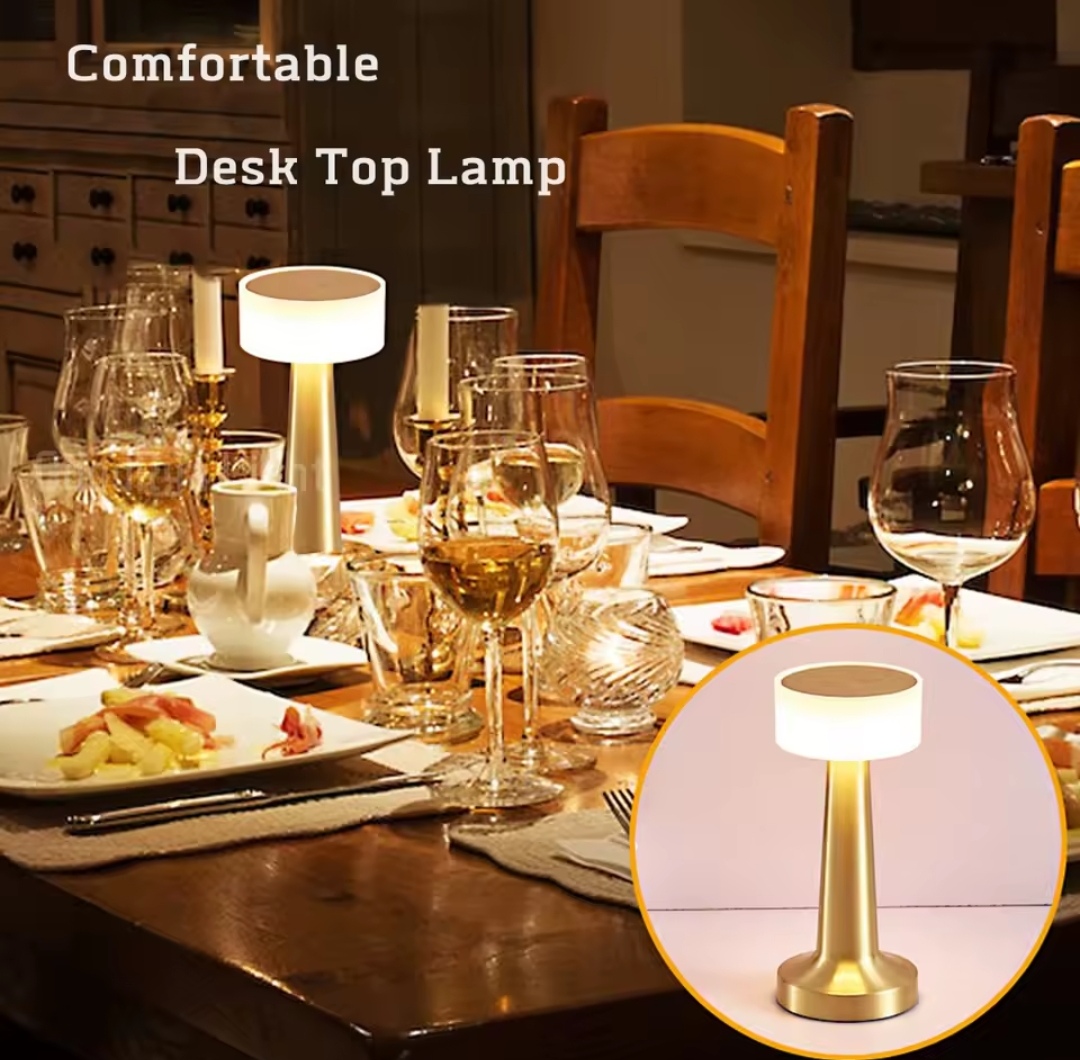 Lampe Tactile - 3 Mode - LED en Métal - Rechargeable - Éclairage Décoratif