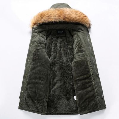 Blouson à Capuche Multi-Poches Beige Pour Homme