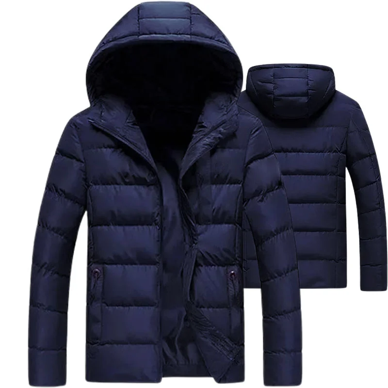 Doudoune-a-capuche-Bleu