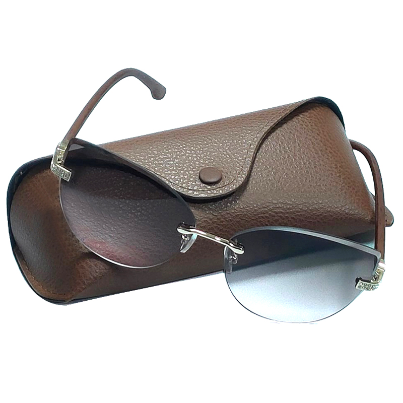 Lunette De Soleil Pour Femme Rond Marron