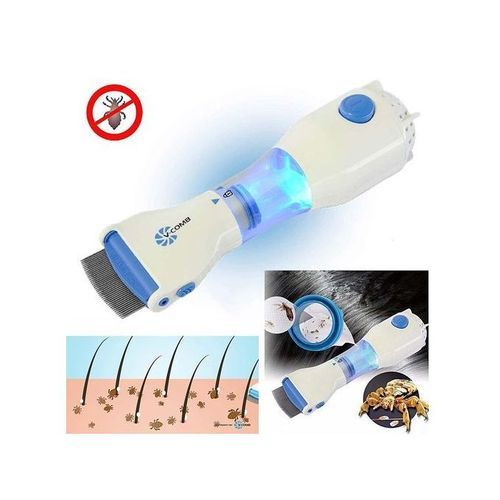 Peigne anti-poux électrique - Blanc