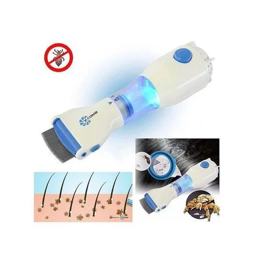 Peigne anti-poux électrique - Blanc